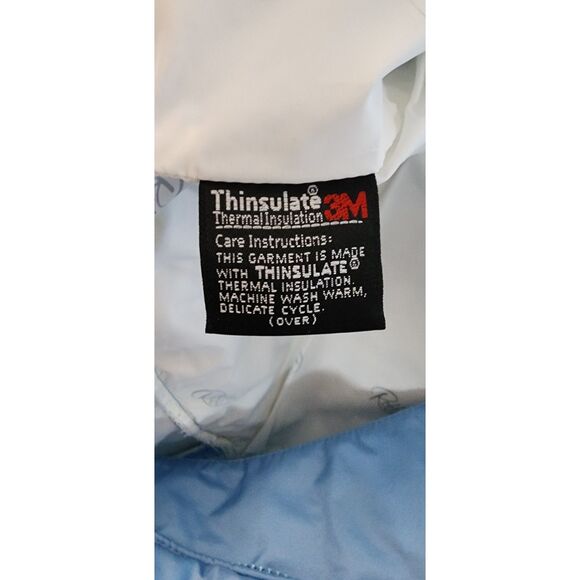 Vintage Roffe 70's or 80's Baby Blue One Piece Snowsuit Ski Suit - Picture 5 of 11